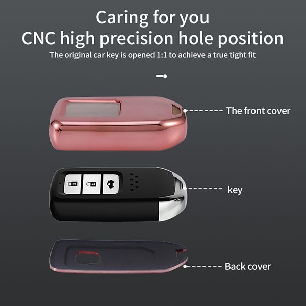 For Honda TPU protective key case  black or red color, please choose