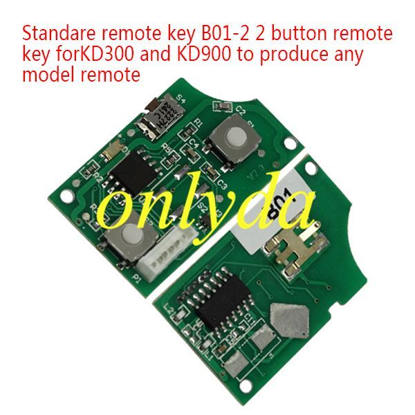 Keydiy universal remote key B01-2 2 button  for KDX2 and KD Max to produce any model  remote