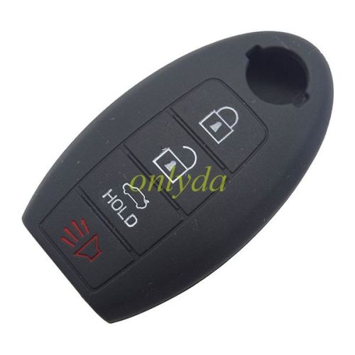 For Nissan 3+1 button silicon case (black,blue ,red. Please choose the color)