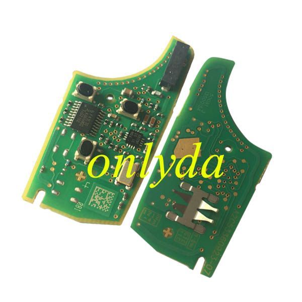 original Vauxhall 3 button remote key with 434mhz  5WK50079 95507070 chip GM(HITA G2) 7937E chip original pcb+aftermarket key shell