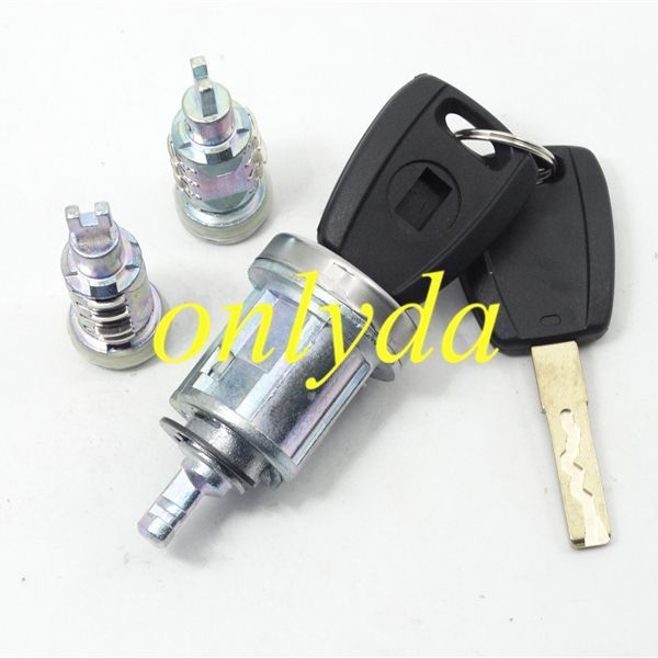 Fiat full set lock (indules ignition  lock,left door lock,right door lock）