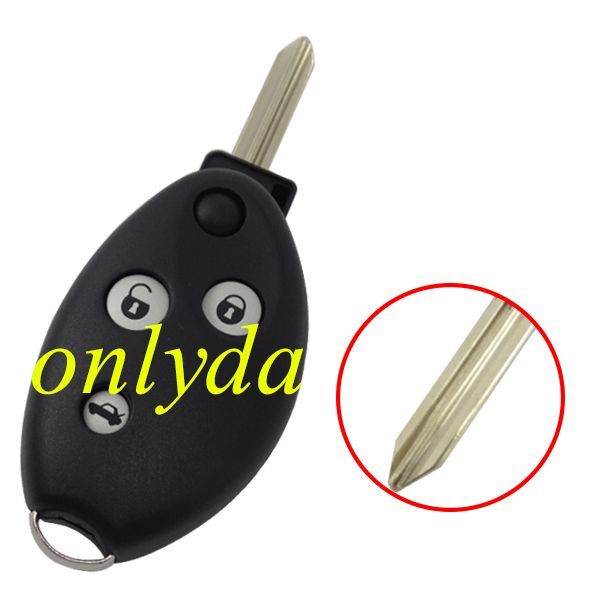For Citroen 3 button flip remote  key blank with SX9 blade