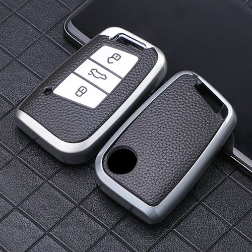 For New Passat 3 button TPU protective key case black or red color, please choose the color