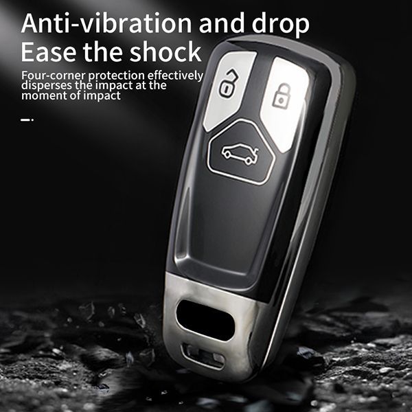 For Audi A4L,Q5L,RS43 button TPU protective key case,please choose the color