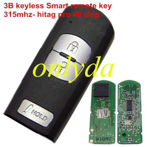 For  OEM 3 button keyless Smart remote key with 315mhz with hitag pro 49 chip