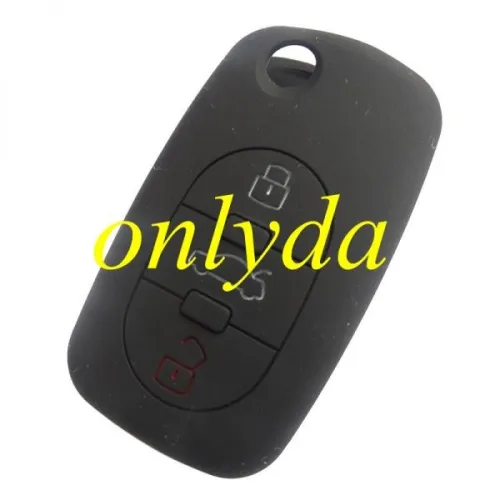 Audi 3 button silicon case (Black,Blue ,Red, Please choose the color)