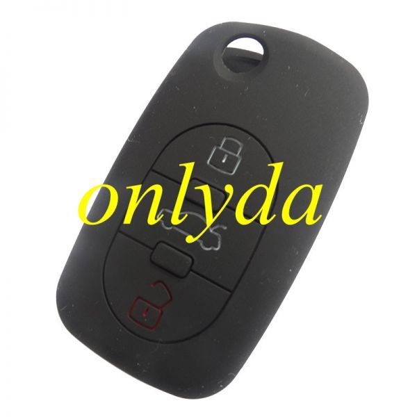 Audi 3 button silicon case (Black,Blue ,Red, Please choose the color)