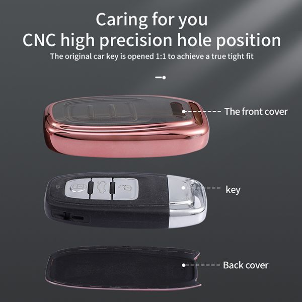 For Audi TPU protective key case,please choose the color