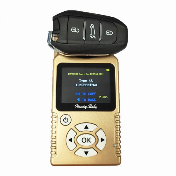For Peugeot original Smart  remote key with 434mhz (HITAG AES) chip, original pcb+aftermarket key shell