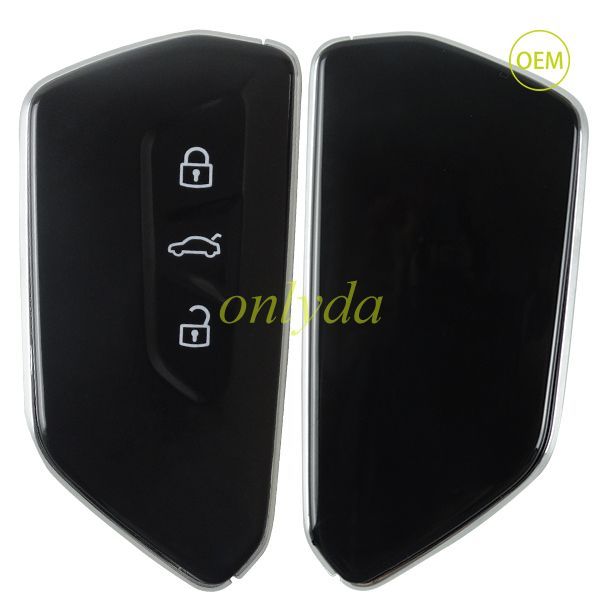 original VW 3 button remote key blank with key blade