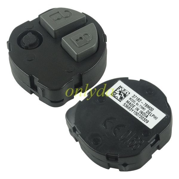 For  OEM  Suzuki 2 button remote key 433.92MHZ with 47chip（HITAG3)  ASK model              37182-78M00                Model NO:T79M0 DELPHI  53683Y150720329