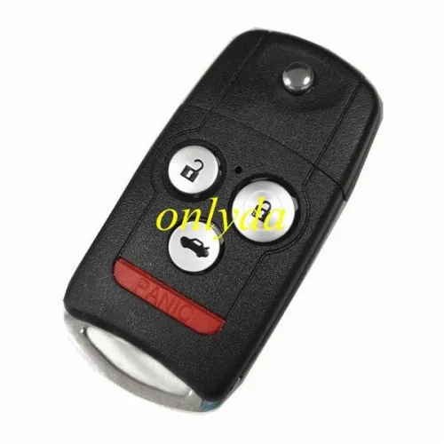 For 3+1 button flip remote key blank no logo