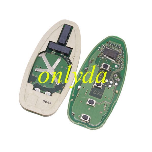 For  Infinite keyless 4 button remote key with 434mhz with pcf 7952 chip