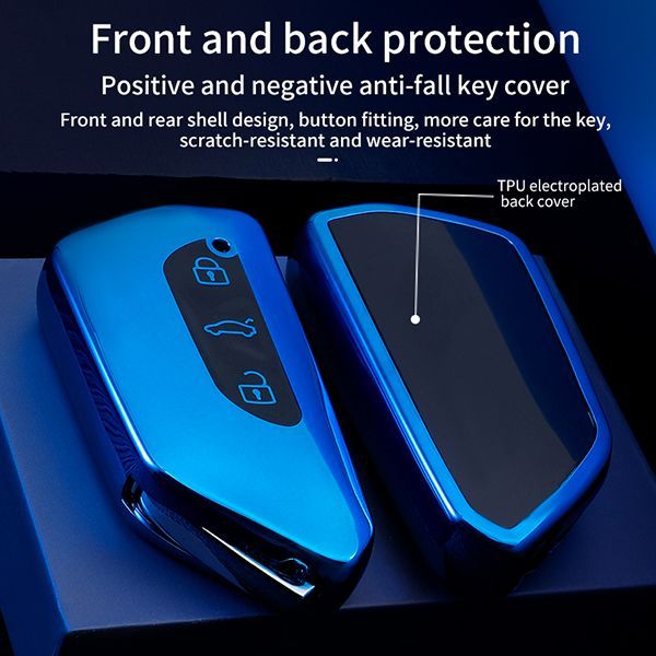 For VW 3 button TPU protective key case please choose the color