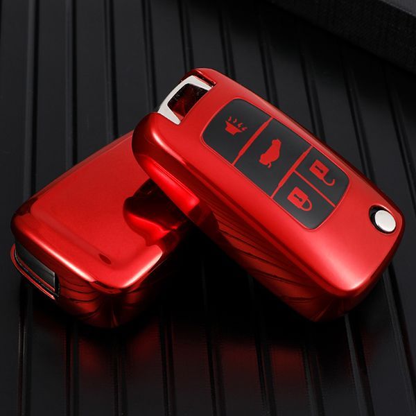 For Chevrolet 4 button  TPU protective key case, please choose  the color