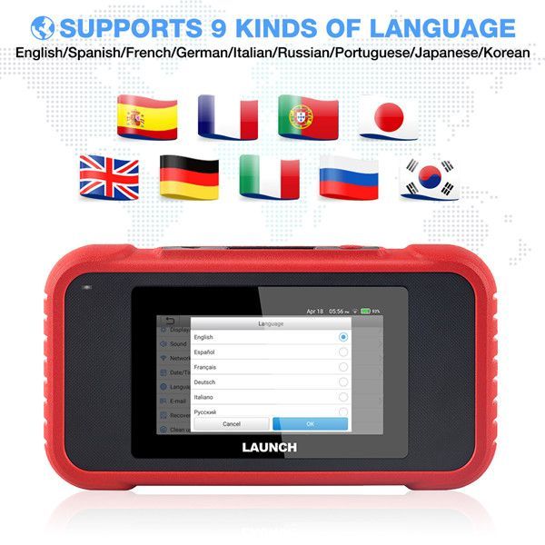 Launch new version CRP123E ODB ENG ABS airbag SRS AT  Automotive Fault Diagnosis Apparatus