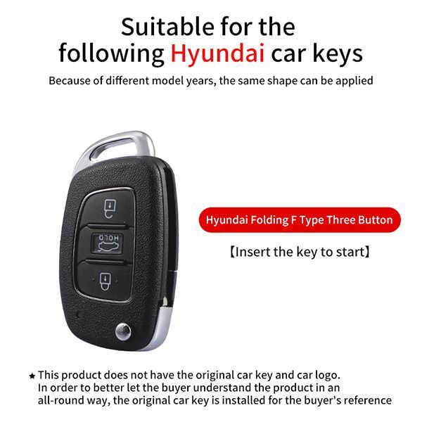 For Hyundai 3 button  TPU protective key case,please choose the color