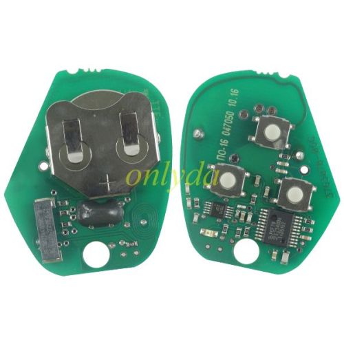 For Lada 3 button remote key with 7941 chip 433mhz