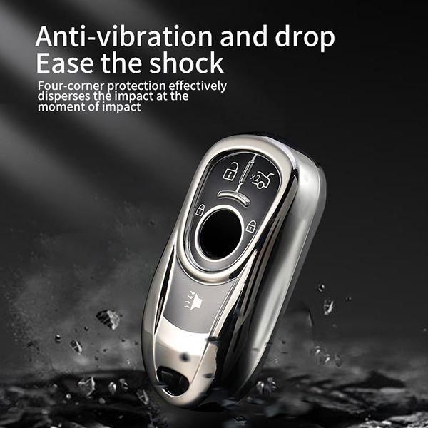 For Buick Chevrolet 5 buton  TPU protective key case, please choose  the color