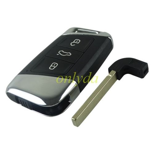 Original VW 3 Button remote key blank  with  HU162 blade