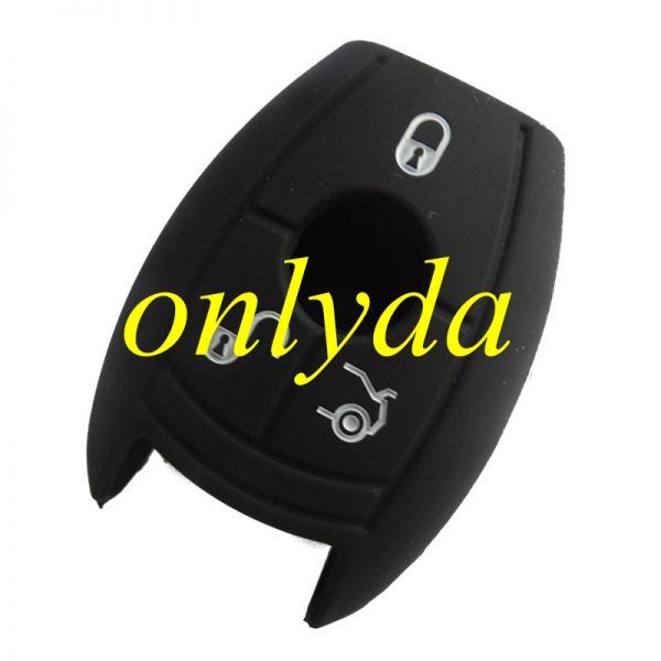 Benz 3 button silicon case (Black,Blue ,Red. Please choose the color)