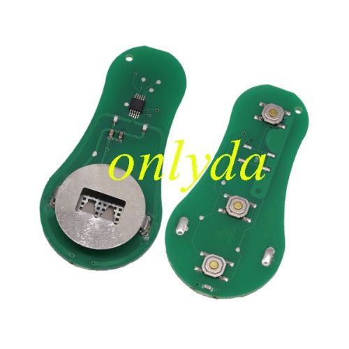 For Chrysler remote  3 b 315mhz/433MHZ we have two model;  FCCID-- GQ43VT9T FCCID-- GQ43VT17T You need  choose the FCCID