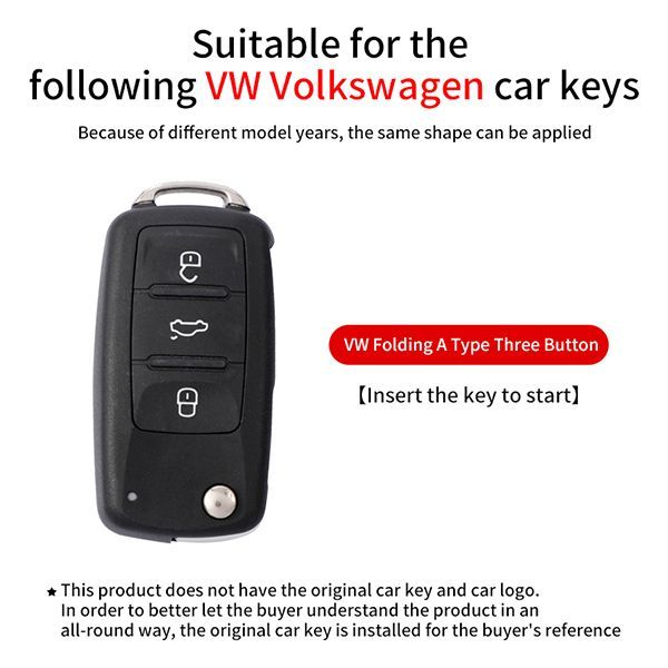 For VW TPU protective key case  black or red color, please choose