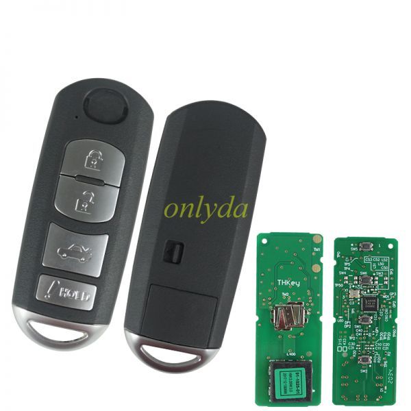 For 4 button keyless remote key with 315mhz with ID49 chip FCCID:WAZSKE13D01  P/N:662F-SKE13D01 SUV SKE13D-01 FSK