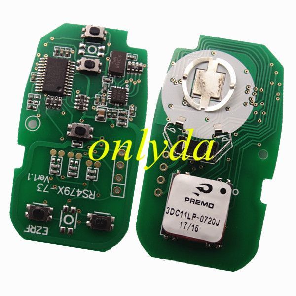 For Buick Keyless Smart 4+1 button remote key with PCF7952E chip- 314.9mhz ASK model