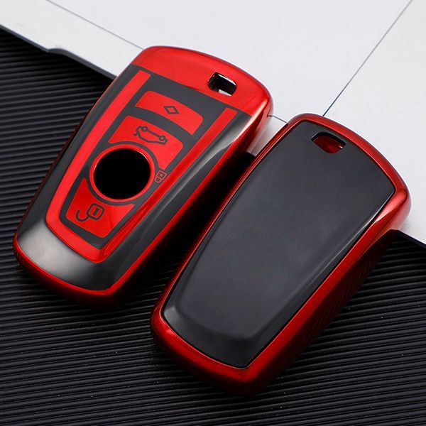 For BMW 5series、525li、520li、3series、GT320li、7series、4series、1series、X3、X4 4 button TPU protective key case , please choose the color
