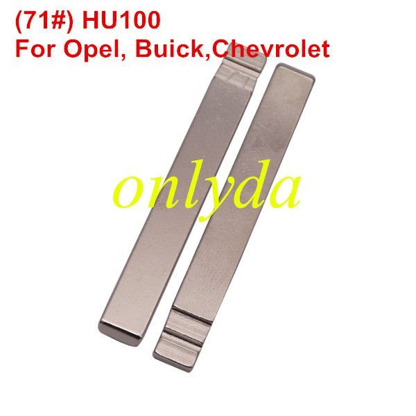 KEYDIY brand key blade 71# HU100 for Opel, Buick