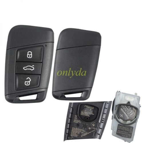 For keyless OEM  VW 3 button remote key  434mhz with MQB49 chip Continental: A2C16971008 3V0.959.752.G