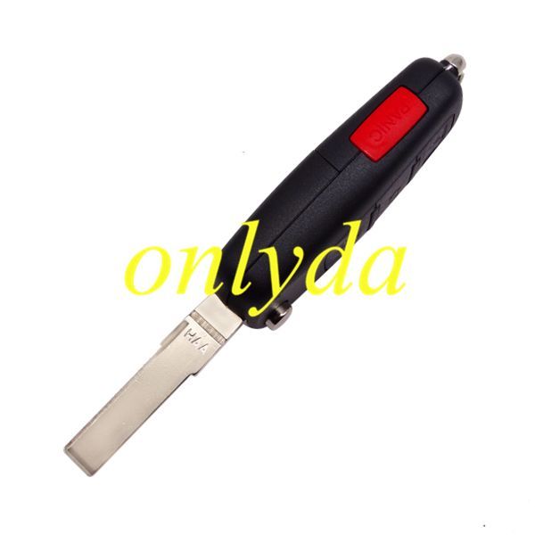 For  VW Touareg 3+1 button remote key blank with badge
