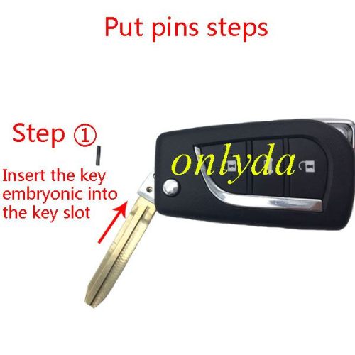flip key pin remover jig parts used for flip remote key Generation II