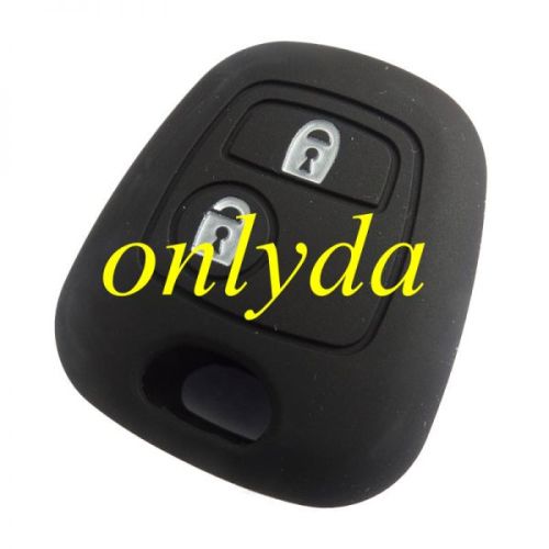 Peugeot, Citroen 2 button silicon case (Black,Blue ,Red. Please choose the color)