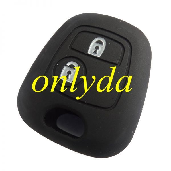 Peugeot, Citroen 2 button silicon case (Black,Blue ,Red. Please choose the color)
