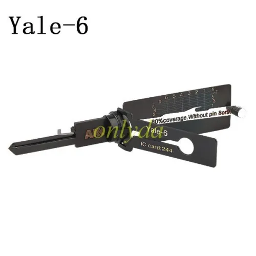 Yale-6 AKK 2 in 1 decode and lockpick for Residential Lock
