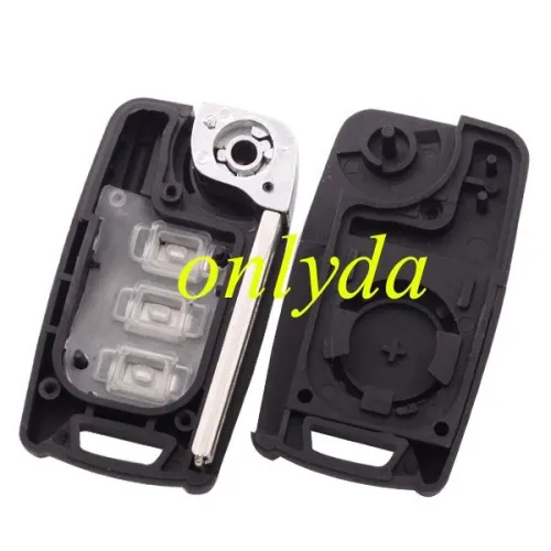 for Ssangyong 3 button flip remote key shell
