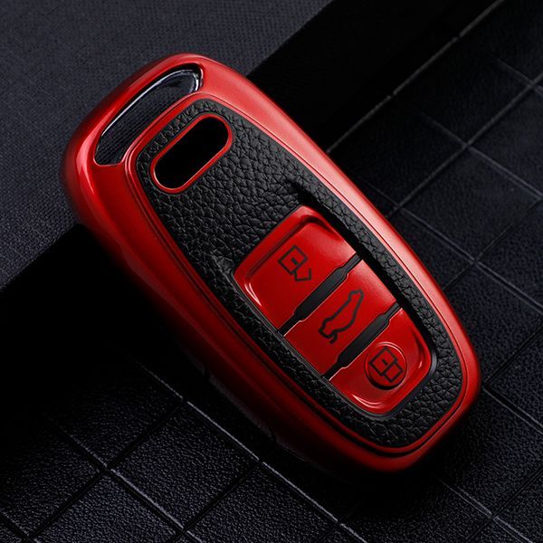 For Audi A4L A6L Q5 3button TPU protective key case,please choose the color