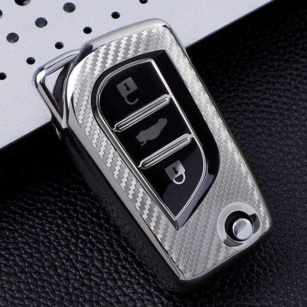 For Toyota 3 button TPU protective key case please choose the color