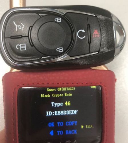 For Buick Keyless Smart 4+1 button remote key with PCF7952E chip- 314.9mhz ASK model