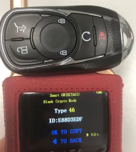 For Buick Keyless Smart 4+1 button remote key with PCF7952E chip- 314.9mhz ASK model
