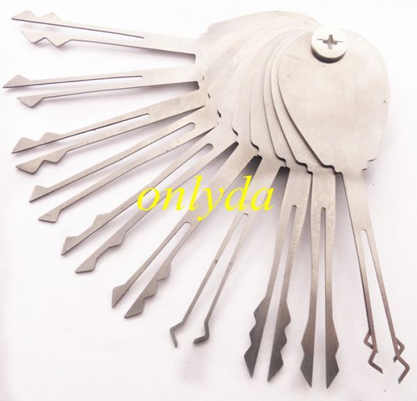 For HUK car flip lock pick set, use for house locks, car locks, motorcycle locks
