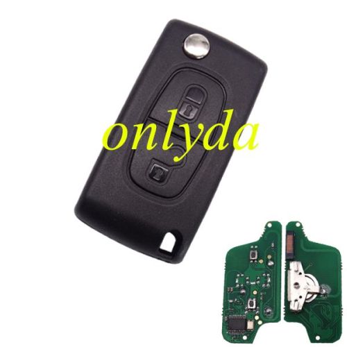 For 2B Flip  Remote 433mhz  (battery on PCB) ASK model  PCF7941 46 chip with VA2/HU83 blade