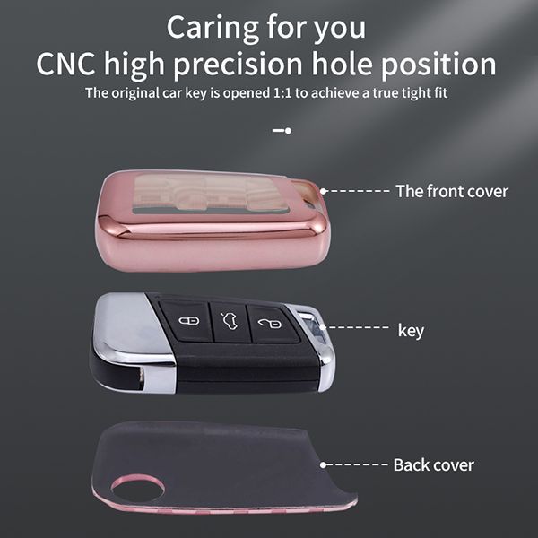 For New Magotan New Passat TPU protective key case black or red color, please choose the color