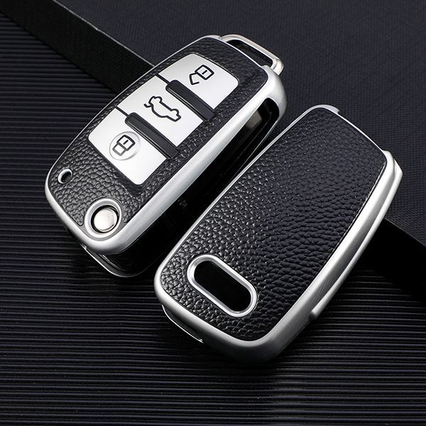 For Audi A3/Q3/Q2L/A1/S3 3button TPU protective key case,please choose the color
