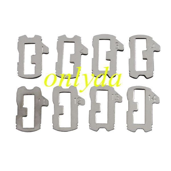 For Audi car lock wafer It contains 1.2,3,4, and 11,12,13,14
