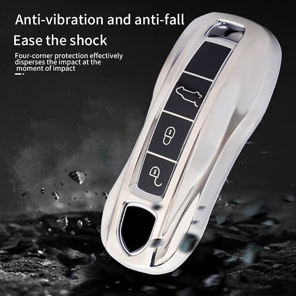 For Porsche 3 button TPU protective key case please choose the color