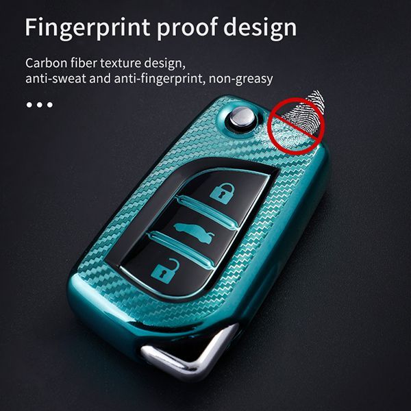 For Toyota 3 button TPU protective key case please choose the color
