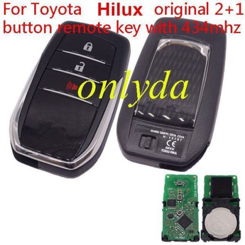 For  Toyota Hilux OEM 2+1B remote Toyota H chip- 434mhz FCCID：61A965-0182